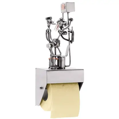 Metallpaar "heißes Date" Toilettenpapierhalter*