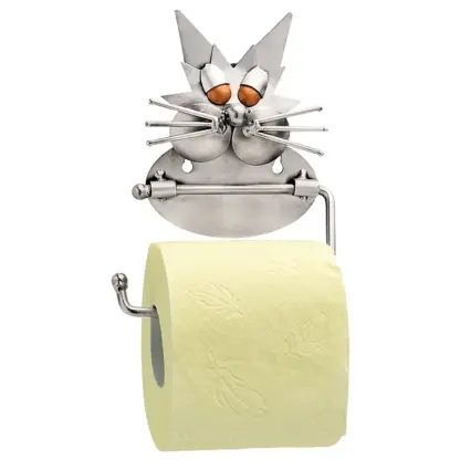 Toilettenpapierhalter im Design einer Katze*