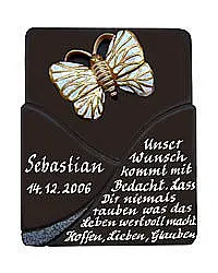 Schild "Swing" aus Keramik für besondere Anlässe und Ehrungen - Größe: 13x16 cm*