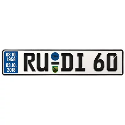 Geschenk zum 60. Geburtstag - Schild mit TÜV*