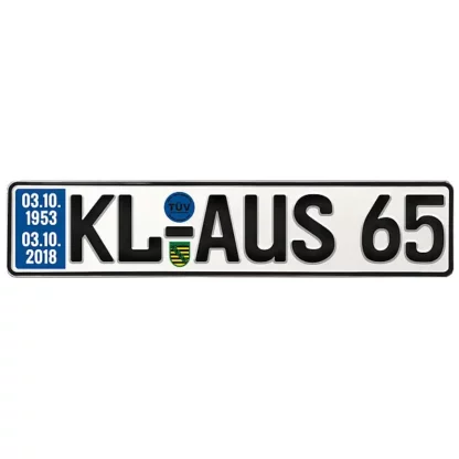 Geschenk zum 65. Geburtstag - Schild mit TÜV*