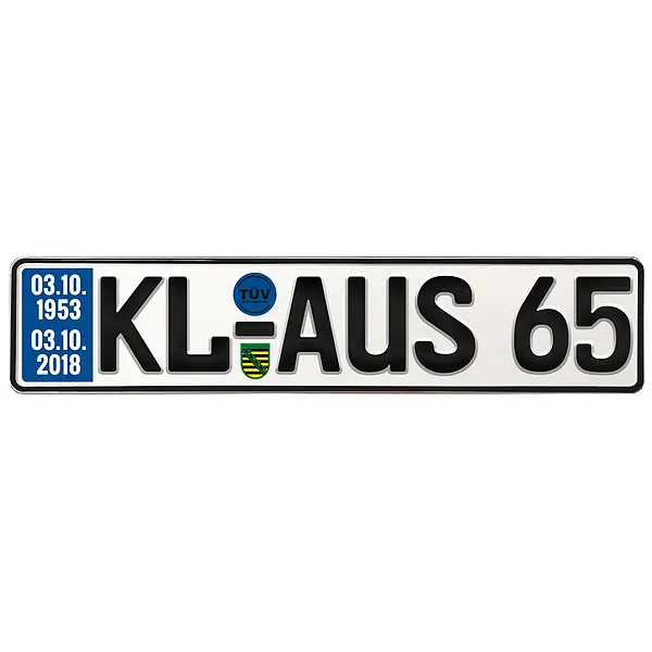 Geschenk zum 65. Geburtstag - Schild mit TÜV*