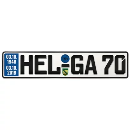 Geschenk zum 70. Geburtstag - Schild mit TÜV*