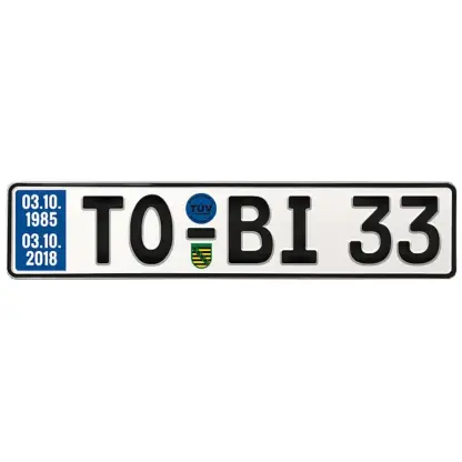 Geschenk zum 33. Geburtstag - Schild mit TÜV*