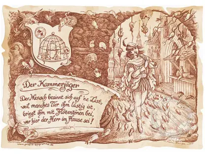 Zunftbild Kammerjäger auf Antikpapier im A4-Format*