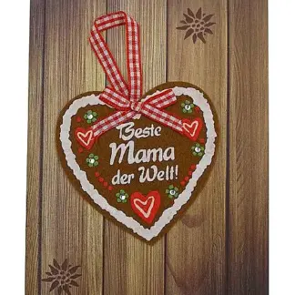 Klappkarte als Grußkarte für die beste Mama mit Briefumschlag*