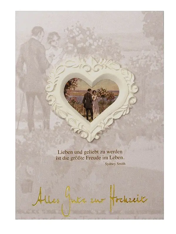 Grußkarte - Alles Gute zur Hochzeit*
