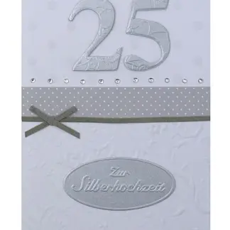 Grußkarte zur Silberhochzeit*