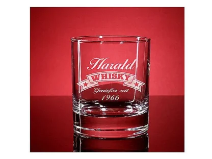 Whiskyglas Islande mit Gravur*