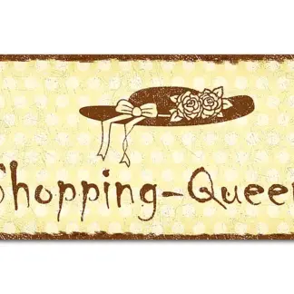 Dekoschild im Retro Look mit Polka Dots 200 x 100mm Polka Dots pastellgelb*