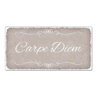 Vintageschild mit Wunschtext 200 x 100mm taupe*