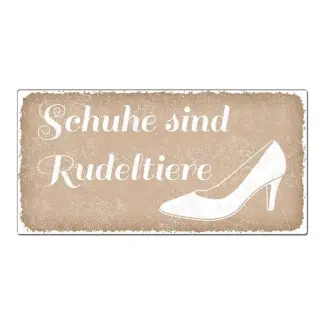 Vintageschild mit Wunschtext 200 x 100mm cappuccino*