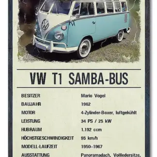 Oldtimer-Präsentationsschild 200 x 300 mm vintage*