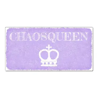 Aluschild im Vintage Look mit Wunschtext 300 x 150mm violett*