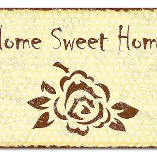 Farbiges Aluschild mit Polka Dots und Wunschtext A4 Polka Dots pastellgelb*