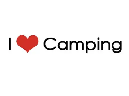 Aufkleber - I love Camping - 30 cm*