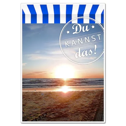 Schild mit Spruch "Du kannst das!" - A4*