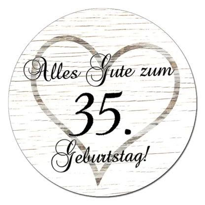 Geschenk zum 35. Geburtstag - Schild im Vintage Design*