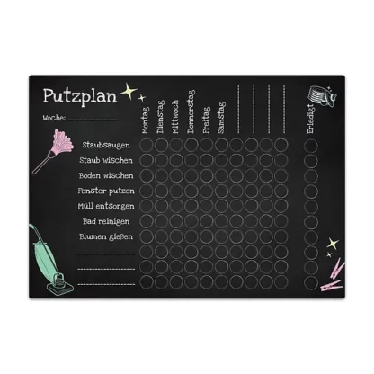 Chalkboard "Putzplan" A4 inkl. Kreidemarker*