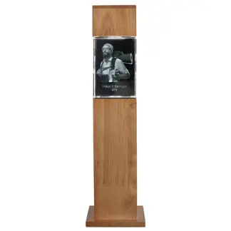 Leuchtstele mit individuellem Glasfoto in 3D Optik*