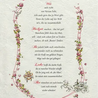Hochzeitsurkunde - modern*