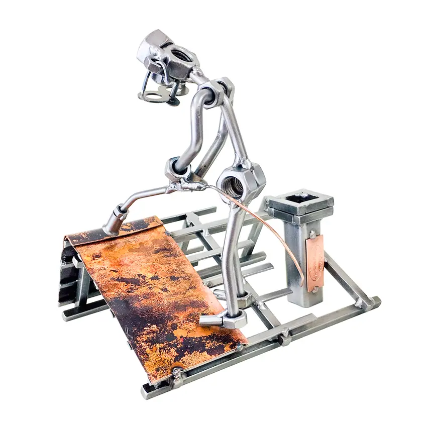 Schraubenmännchen Dachdecker mit Gasbrenner*