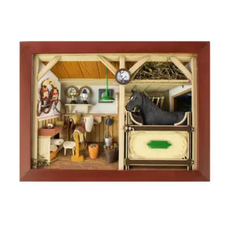 3D-Holzbild Pferdestall*