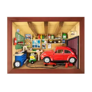 3D-Wandbild Autowerkstatt*
