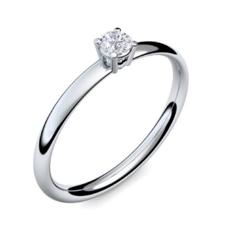 Antragsring Verlobungsring Silber 925 Zirkonia Antragsringe mit Stein Ringe Heiratsantrag 925 silberne Antragsringe klassisch dünn elegant schön*