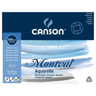 Canson Montval Aquarell Block 12 Blatt 19x24 cm*