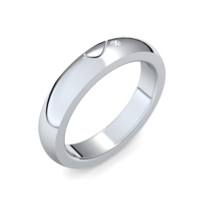 Damen Ehering Trauring Partnerring Verlobungsring einzeln halbes Herz Zirkonia 925 geteiltes Herz Hochzeit für sie Frauen Frau*