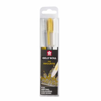 Gelly Roll Gelstifte Set gold-silber-weiß 3 Stück*