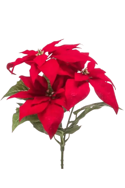 Künstliche Poinsettia - Arthur | 32 cm, Steckpflanze*