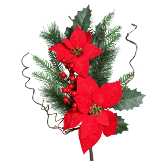 Künstlicher Poinsettia Zweig - Wasar | 49 cm*