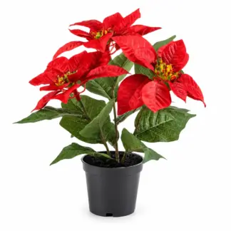 Künstlicher Weihnachtsstern – Angelique | 24 cm Rot*