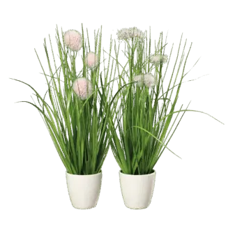 Künstliches Grassortiment im Topf - Bianca | 36 cm*