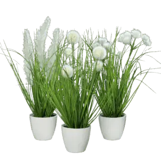 Künstliches Grassortiment im Topf - Noemi | 38 cm*