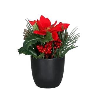 Künstliches Poinsettia-Weihnachtsarrangement - Billy | 20 cm*