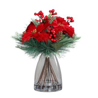 Künstliches Poinsettia-Weihnachtsarrangement - Talia | 43 cm*