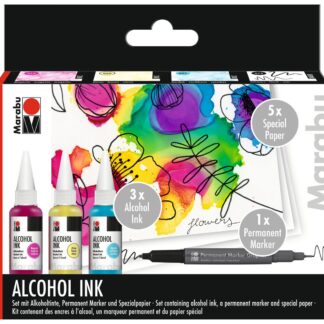 Marabu Alcohol Ink-Set "FLOWERS"*