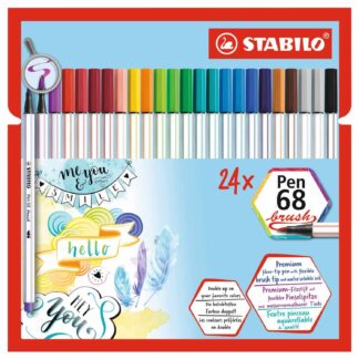 Pen 68 Brush im Kartonetui ohne Neonfarben 24 Farben*