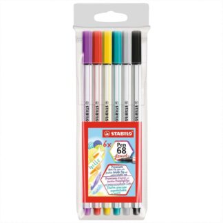 Pen 68 brush im Kunststoffetui 6 Farben*