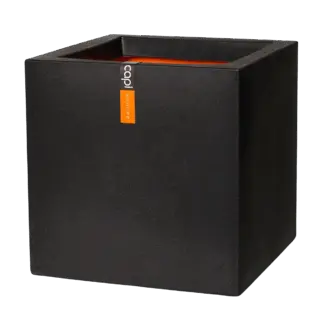 Pflanzkübel quadratisch Smooth schwarz | 30x30x30 cm*