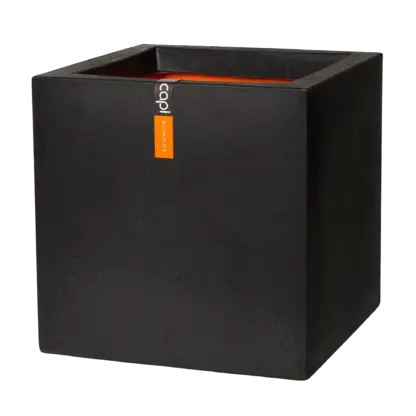 Pflanzkübel quadratisch Smooth schwarz | 30x30x30 cm*