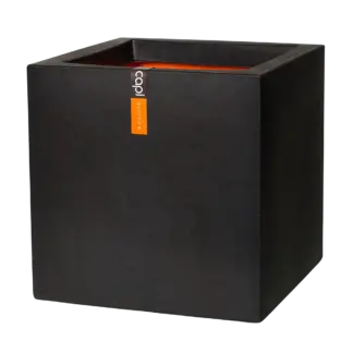 Pflanzkübel quadratisch Smooth schwarz | 30x30x30 cm*