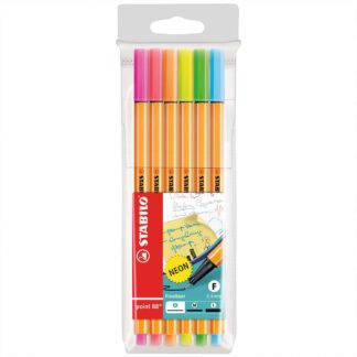 Point 88 Fineliner Neon im Etui 6 Farben*