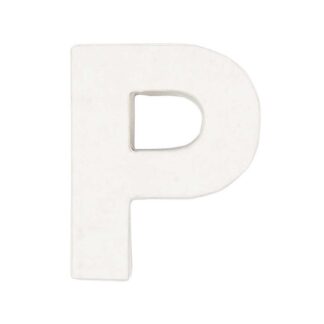 Rico Design 3D Papp-Buchstaben weiß stehend P*