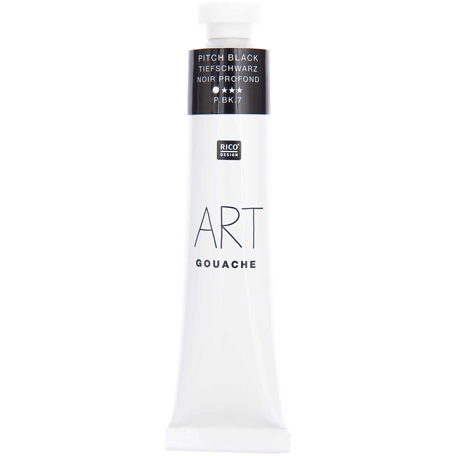 Rico Design ART Gouache 22ml Tiefschwarz*