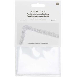 Rico Design Anhäkeltaschentuch mit gerade Kante 25x25cm*