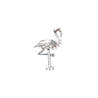 Rico Design Anhänger Flamingo silber 20x13mm 4 Stück*